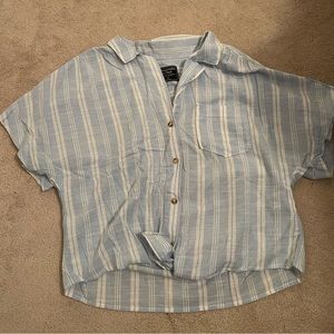 Abercrombie & Fitch Tie Front Blouse
